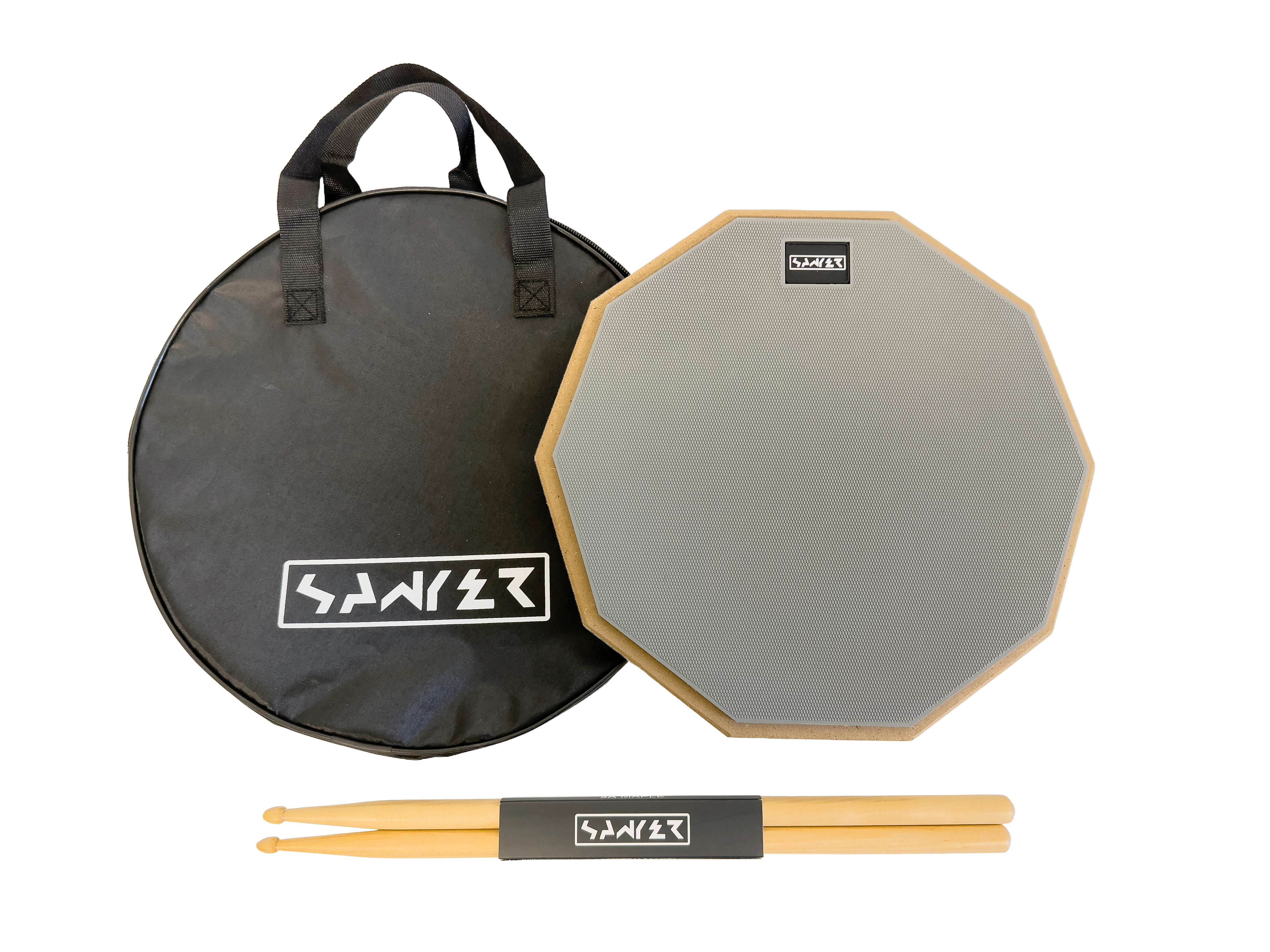 Practice Drum Pad with Drumsticks Set