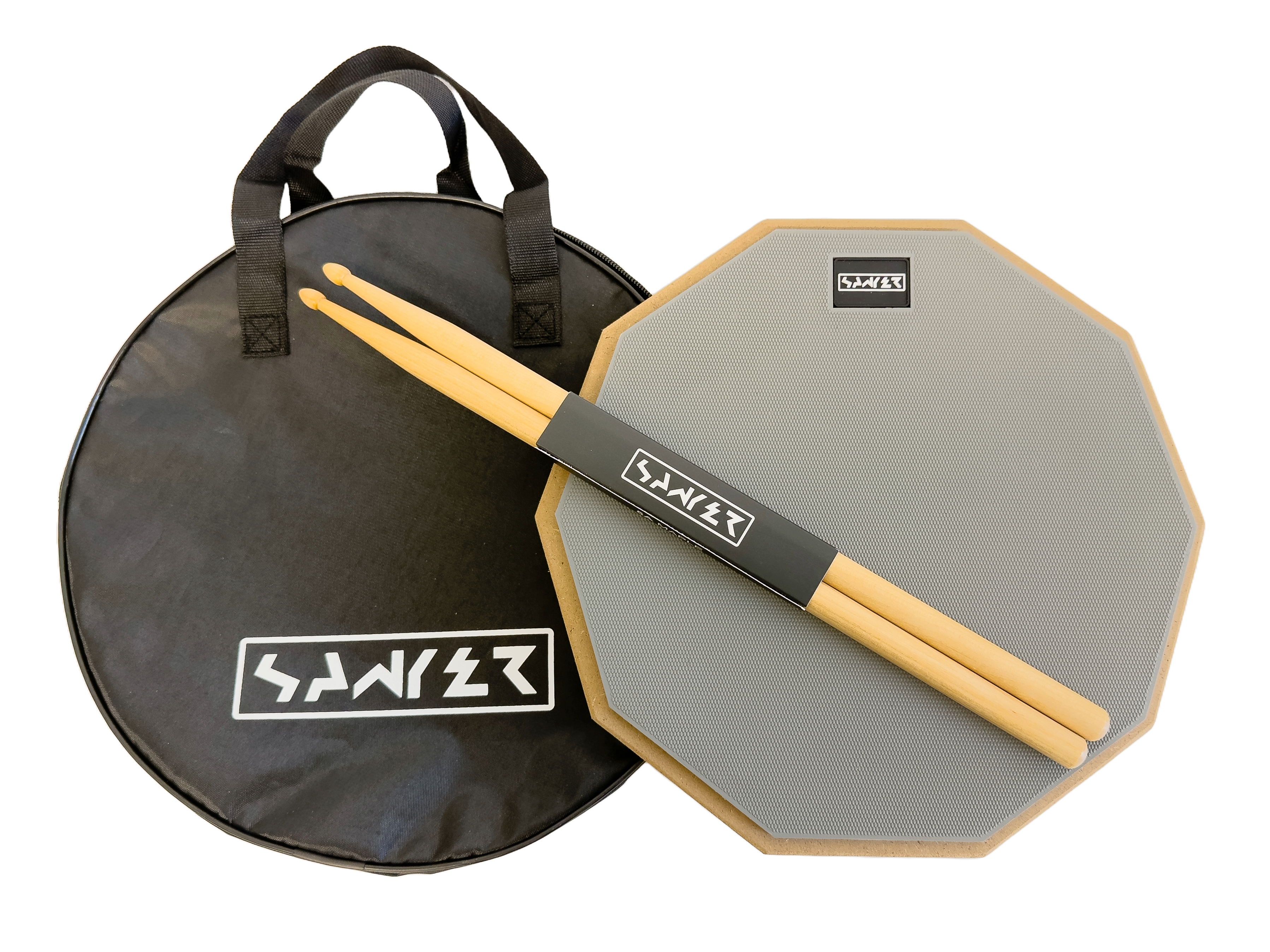 Practice Drum Pad with Drumsticks Set